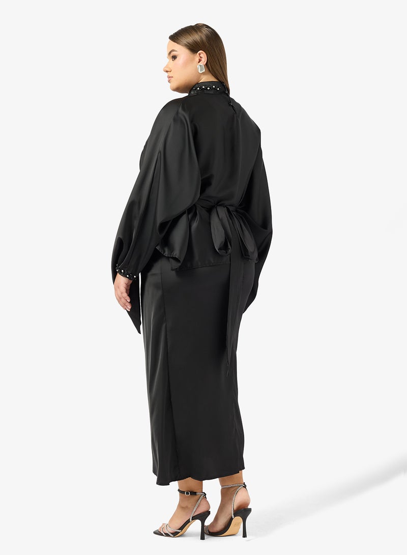 Khizana Plus size Dress With Cape Sleeves - Image 2